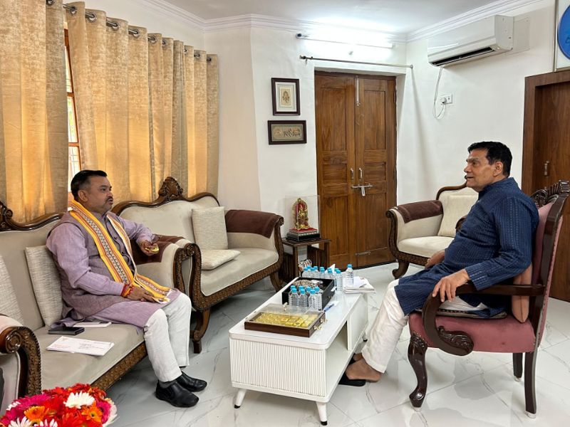 minister-of-energy-and-urban-development-uttar-pradesh-government-honble-mr-arvind-kumar-sharma-ji-to-discuss-detailed-development-works-in-the-region-at-government-residence-in-lucknow