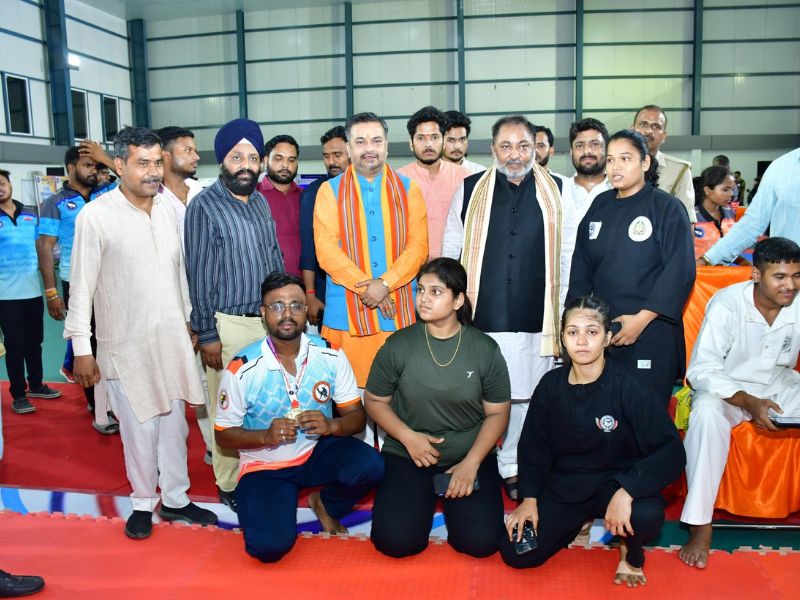 today-in-lucknow-k-d-bjp-state-general-secretary-in-13th-national-penchak-silat-championship-at-babu-singh-stadium